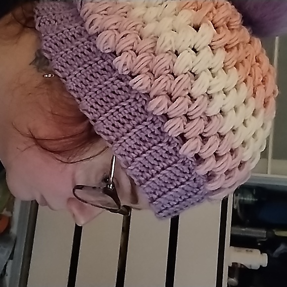 Homemade crochet Slouchy Beanie - Picture 3 of 3
